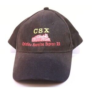 Vintage CSX Railroad‎ Transportation Embroidered Snapback Christina Cap Hat